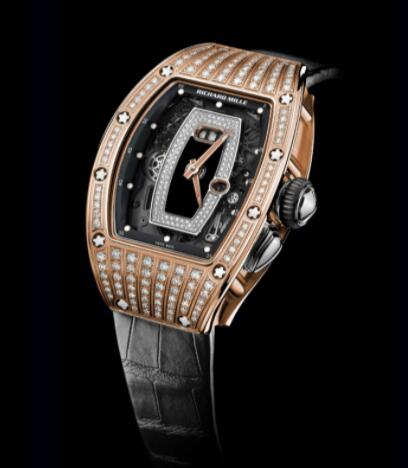 Best Richard Mille RM037 Ladies Rose Gold diamond Replica Watch